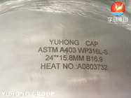 Grote dikte ASTM A403 WP304L roestvrijstalen dop