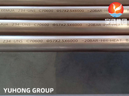 De Legeringsnaadloze buis C70600 van het kopernikkel (CuNi 90/10), Buio61 H55 H80 Zilveren Kleur