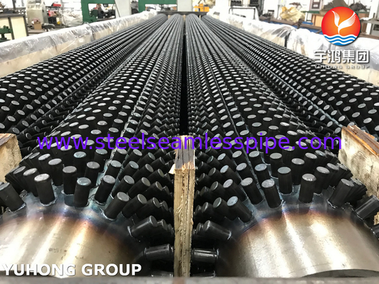 Studded tube, ASTM A213 T9 / ASME SA213 T11 met 11Cr (SS 409) Studded Fin tube, Steam Reforming Furnace