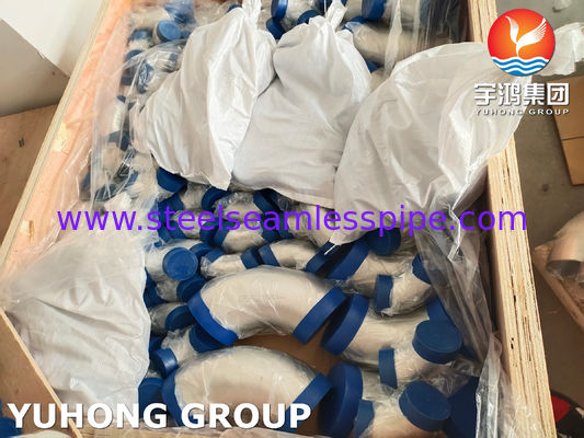 ASTM A403 WP304-S Naadloze RVS 90 graden elleboog met lange radius, stomplaskoppeling