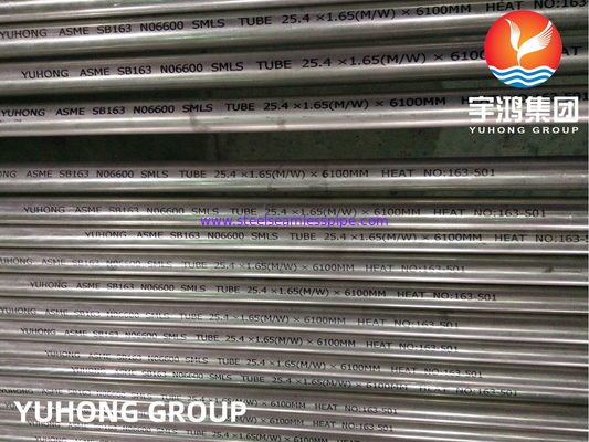 ASME SB163 Inconel 600 / UNS N06600 naadloos warmtewisselaarbuis van nikkellegering
