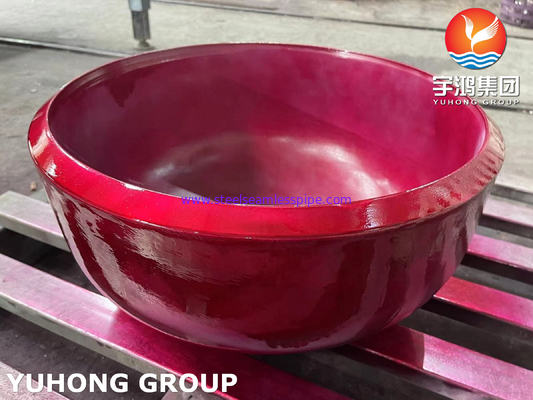 ASME SA403 WP304-S Roestvrij staal kap Grote maat 40 inch Butt weld pipe fitting PT