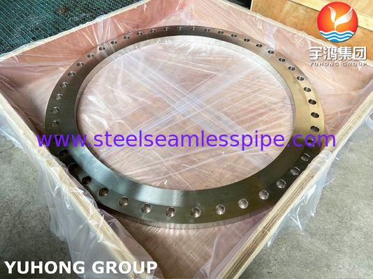 ASTM A240 SS904L Plaat Gefabriceerde Slip-On Flens met Platte Vlak AWWA C207 en Aangepaste Afmetingen