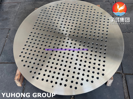 ASTM A182 F316 buisplaat van roestvrij staal van grote diameter gesmeed voor warmtewisselaarcomponenten