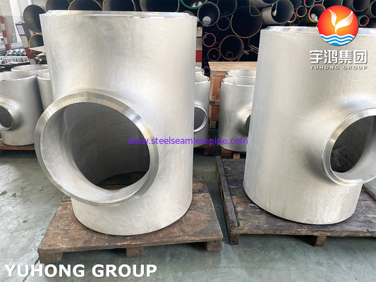 SS316L Butt Weld Fitting, A403 WP316L Equal Tee (naadloos / gelast), B16.9 Standard