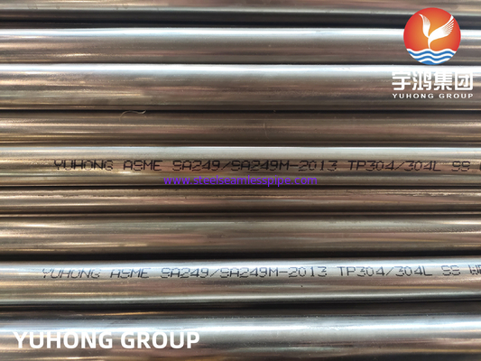 ASME SA249 TP304 304L SUS304 1.4301 Gesolde buis voor condensatoren van ketels