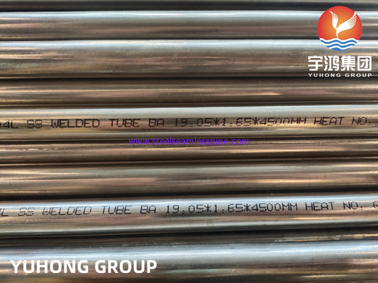 ASME SA249 TP304 304L SUS304 1.4301 Gesolde buis voor condensatoren van ketels