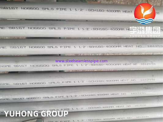 ASTM B167 Inconel 600 N06600 naadloze buis en buis van nikkellegering