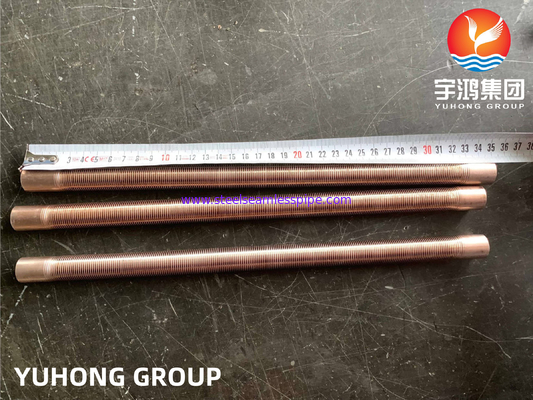 ASTM B111 C70600 Cu-Ni 90/10 Low Fin Tube voor condensatorverwarmingssystemen