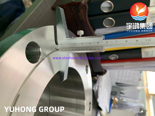 ASTM A182 F44 / legering 254 SMO / UNS S31254 Stainless Steel Weld Neck Flange