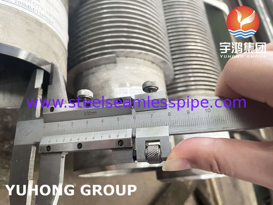 Stainless Steel High Frequency Welded Fin Tube, TP304H SMLS Pipe Met SS304 Solid Fin Voor Energiecentrales