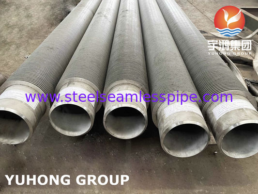 Stainless Steel High Frequency Welded Fin Tube, TP304H SMLS Pipe Met SS304 Solid Fin Voor Energiecentrales