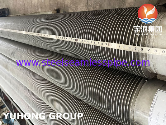 Stainless Steel High Frequency Welded Fin Tube, TP304H SMLS Pipe Met SS304 Solid Fin Voor Energiecentrales