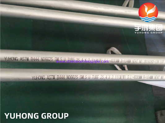 Corrosiebestendigheid ASTM B444 N06625 Inconel naadloos U-buigbuis