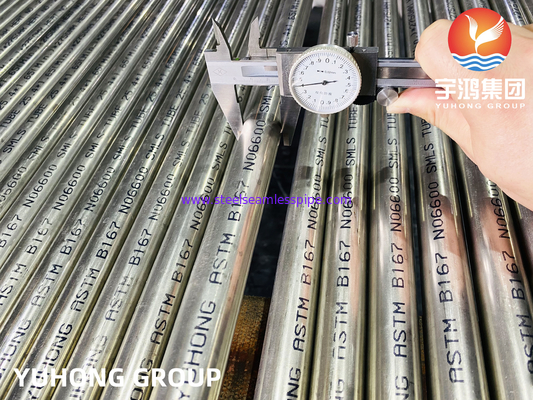 kernreactor Gebruikte buis ASTM B167 Inconel 600 / UNS N06600 Naadloos type