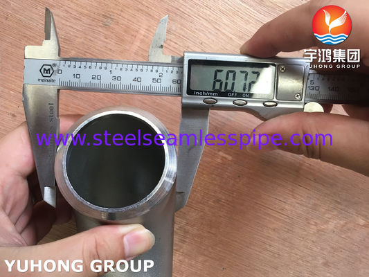 ANSI B16.9 roestvrijstalen pijpfitting ASTM B366 WP904L 90 graden LR-elleboog