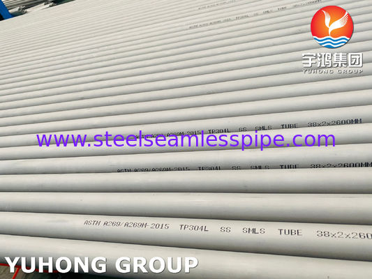 Austenitische buizen van roestvrij staal ASTM A269 TP304L, gebruikt voor algemene corrosiebestendig gebruik
