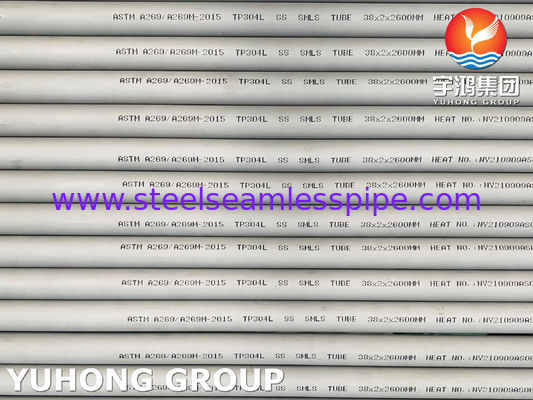 Austenitische buizen van roestvrij staal ASTM A269 TP304L, gebruikt voor algemene corrosiebestendig gebruik