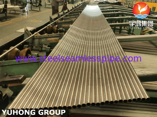 Koperen legering naadloos buis ASTM B111 C44300 Koperen nikkelbuizen 6M/pc,12M/pc