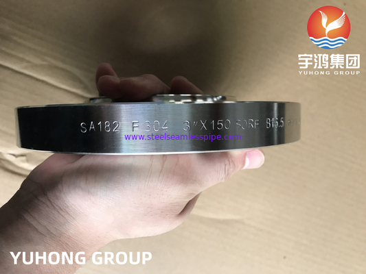 ASME A182 F304/f304L/F316 / F316L Brida de Acero Roestvrij Slip On Flange Lashals Flange RF FF