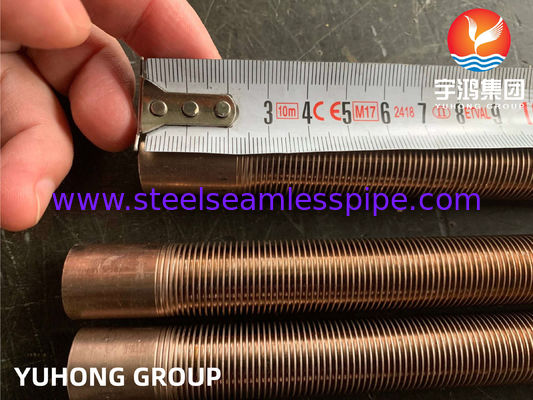 ASTM B111 C70600 O61 Low Fin Tube Copper Alloy Seamless Tube Cu Ni 90 / 10 Warmtewisselaar Fin Tube Air Cooler Verwarmingssysteem