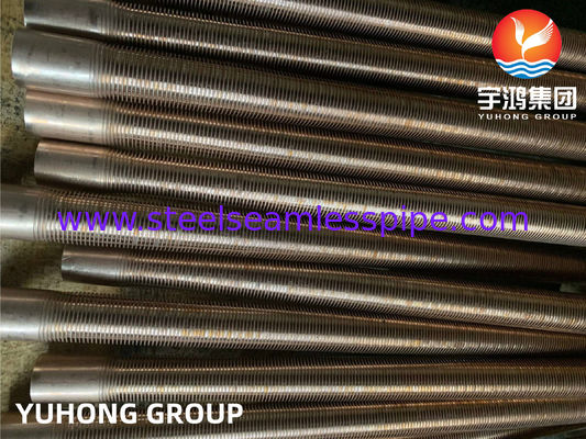 ASTM B111 C70600 O61 Low Fin Tube Copper Alloy Seamless Tube Cu Ni 90 / 10 Warmtewisselaar Fin Tube Air Cooler Verwarmingssysteem