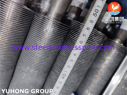 ASTM B163 UNS N08825, Incoloy825 Extrudeerde buis met aluminiumvinnen voor warmtewisselaar