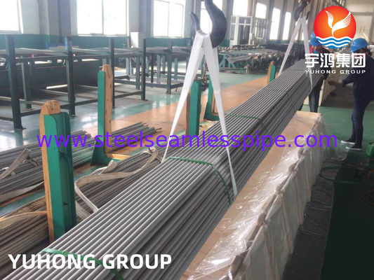 Roestvrijstalen naadloze buis ASTM A213 TP321 / TP321H Warmtewisselaarbuis 3/4" 16BWG 20FT Koelbuis