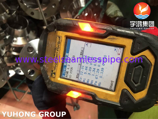 ASTM A182 F60, UNS S32205, 1,4462 duplex stalen lasnekflens, rasied gezicht B16.5