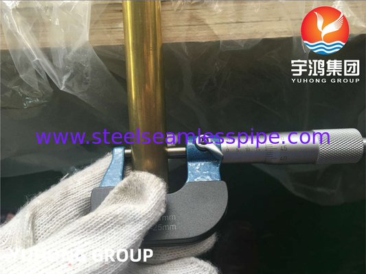 ASTM B111 / ASME SB111 C44300 koperen-nikkelbuis naadloos voor toepassing in condensatorkoelsystemen
