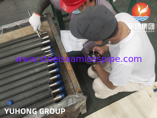 Extrudeerde vinnenbuis van roestvrij staal Vinnenbuis ASME SA249 TP304 Aluminium1060 Radiator Warmtewisselaar Luchtkoeler Toepassing