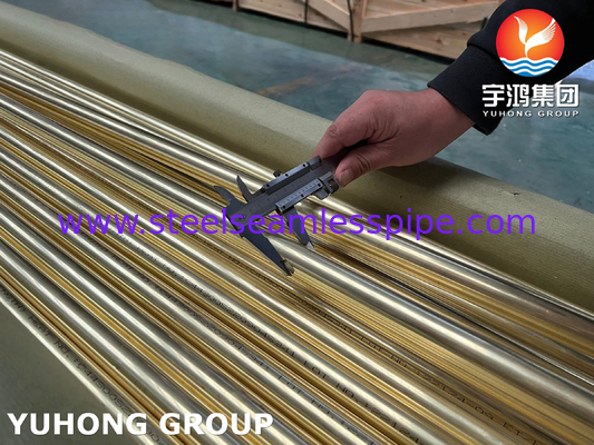 Koperen legering naadloos buis Admiralty Messing buis ASTM B111 C44300 C71500 C68700