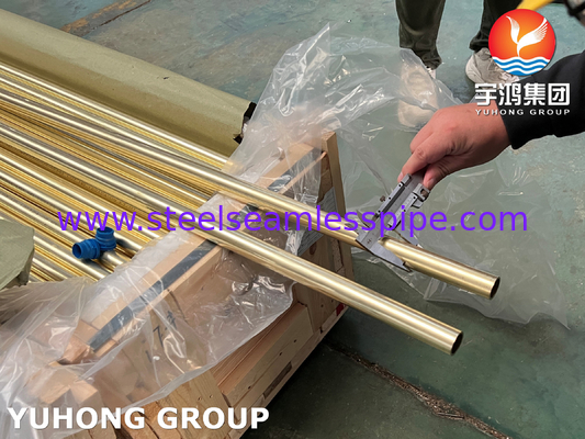 Koperen legering naadloos buis Admiralty Messing buis ASTM B111 C44300 C71500 C68700