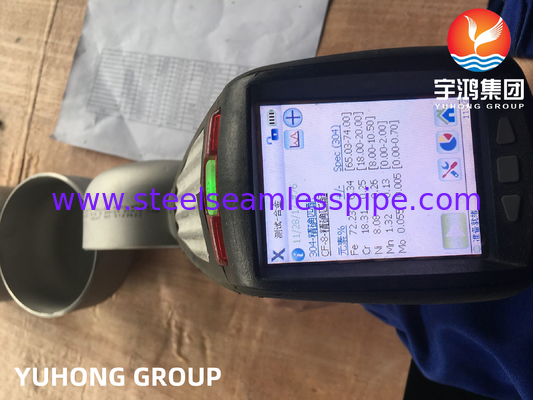 Butt weld fittings, ASTM A403 WP304-S roestvrij staal naadloze eindkappen, ASME B16.9