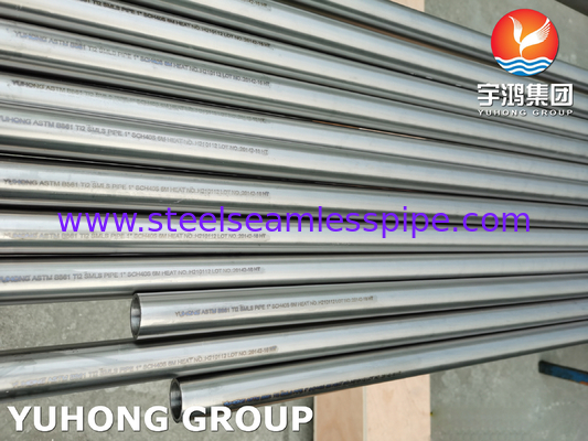 ASTM B861 GR.2 Titanium Legering Pijp Naadloos Warmtewisselaar Condensor Toepassing