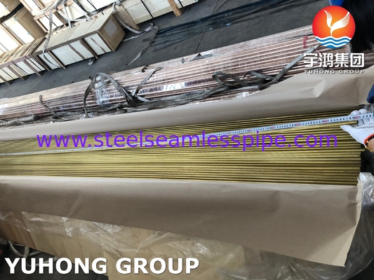 ASME SB111 CuZn20Al2 / CZ110 / UNS C68700 Aluminium Messing naadloos buisje