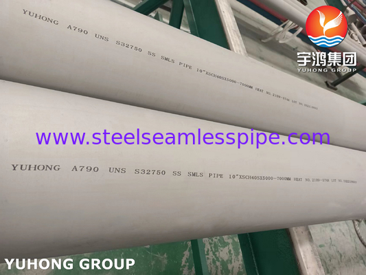 ASTM A790 S31803, S32750, S32205, S31254 Dubbele staalbuizen voor industriële toepassing