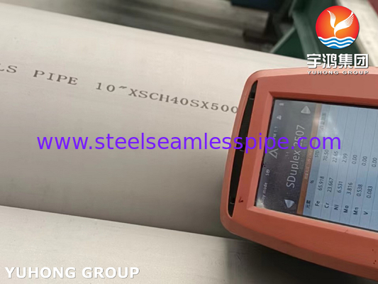 ASTM A790 S31803, S32750, S32205, S31254 Dubbele staalbuizen voor industriële toepassing