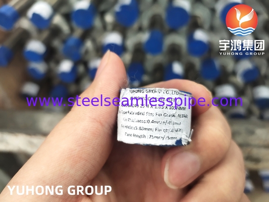 Stainless Steel Extruded Fined Tube SA249 TP304 Gesolde Tube Met Aluminium Fin
