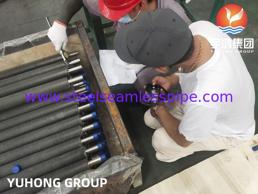 Stainless Steel Extruded Fined Tube SA249 TP304 Gesolde Tube Met Aluminium Fin