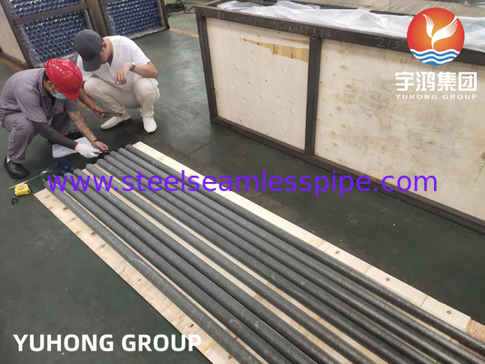 Stainless Steel Extruded Fined Tube SA249 TP304 Gesolde Tube Met Aluminium Fin