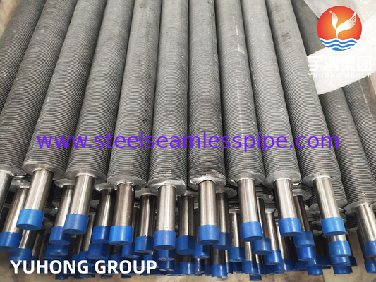 Stainless Steel Extruded Fined Tube SA249 TP304 Gesolde Tube Met Aluminium Fin