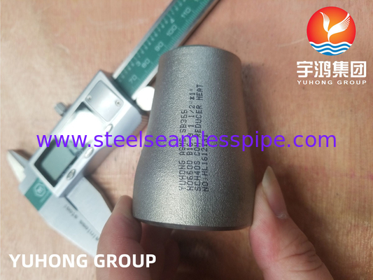 ASTM B366 Inconel 600 / UNS N06600 Concentrische reducer Nikkel legering Buttweld Fitting