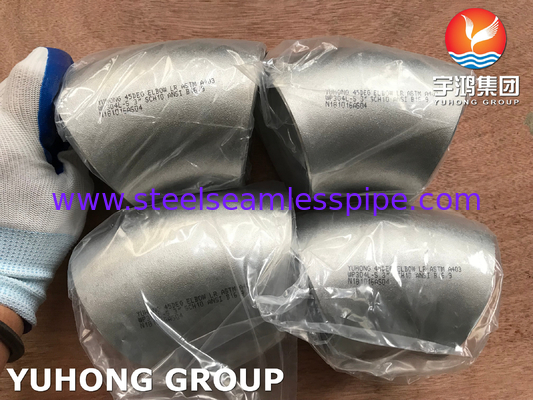 ASTM A403 WP304L Elbow Buttweld Fitting van roestvrij staal ASME B 16.9