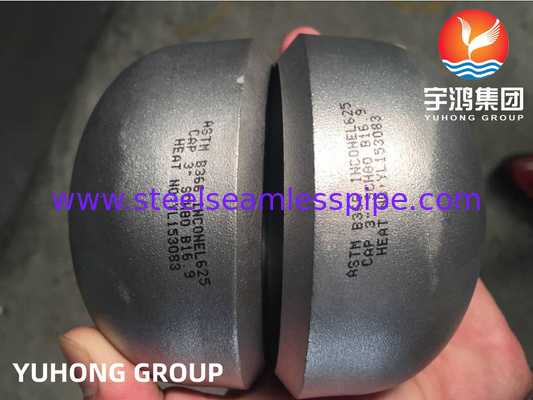 ASTM B366 Inconel 625 / UNS N06625 eindkap nikkel gelegeerd staal buttweld fitting