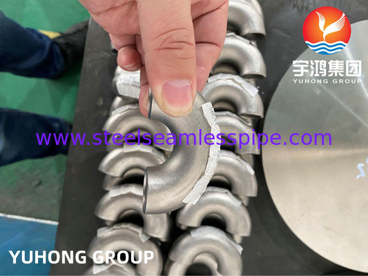 ASTM B366 N06022 Hastelloy C22 180 graden elleboog stalen fittingen B16.9