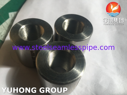 ASTM A182 F316L Stainless Steel Gesmeed Pipe Fittings, BSPP Geaffineerde Koppeling 3000LBS