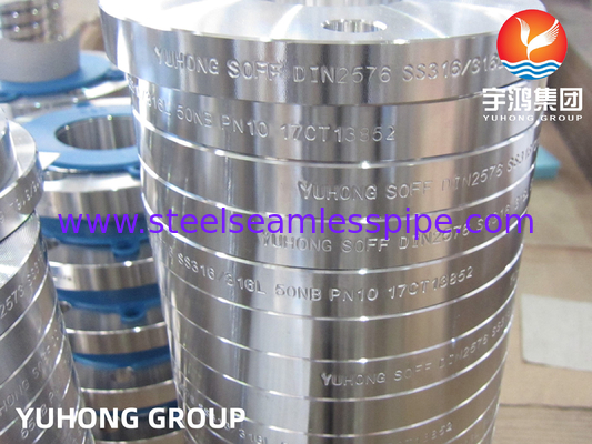 DIN2573, ASTM A182 F316 F316L, gesmeed roestvrij staal, schuifophanger, platte oppervlakte B16.5