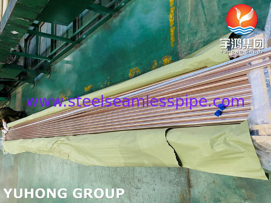 Koperen legering naadloos buis ASTM B111 C44300 Koperen nikkelbuizen 6M/pc,12M/pc