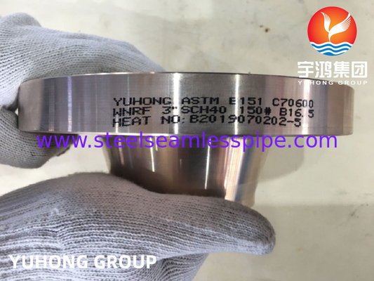 ASTM B151 C70600 1-1/4&quot; SCH40 #150 WN Kopernickelflangen ASME B16.5
